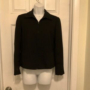 Emma James Women’s Black  Zip Closure Blazer Size 6P